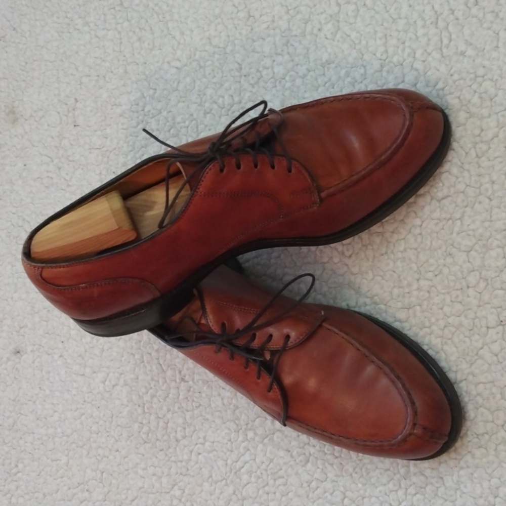 Allen Edmonds Bradley Leather Norwegian Split Toe Derby Shoes (Made in USA) 9.5D - Picture 3 of 15
